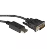 DisplayPort-Kabel ROLINE DP-DVI (24+1) LSOH M/M 3 m