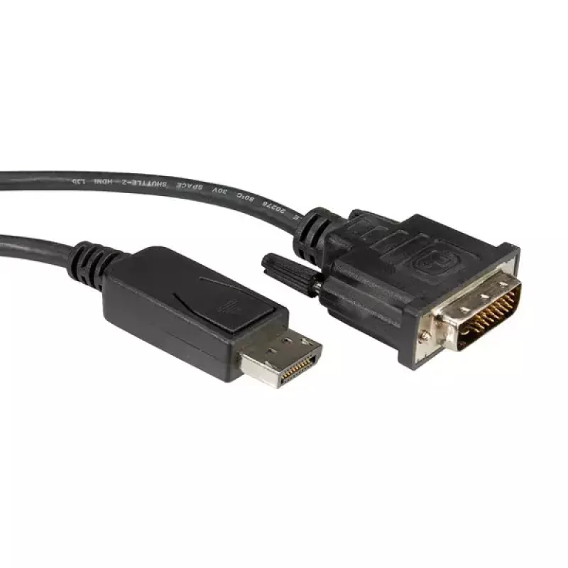 DisplayPort-Kabel ROLINE DP-DVI (24+1) LSOH M/M 5 m