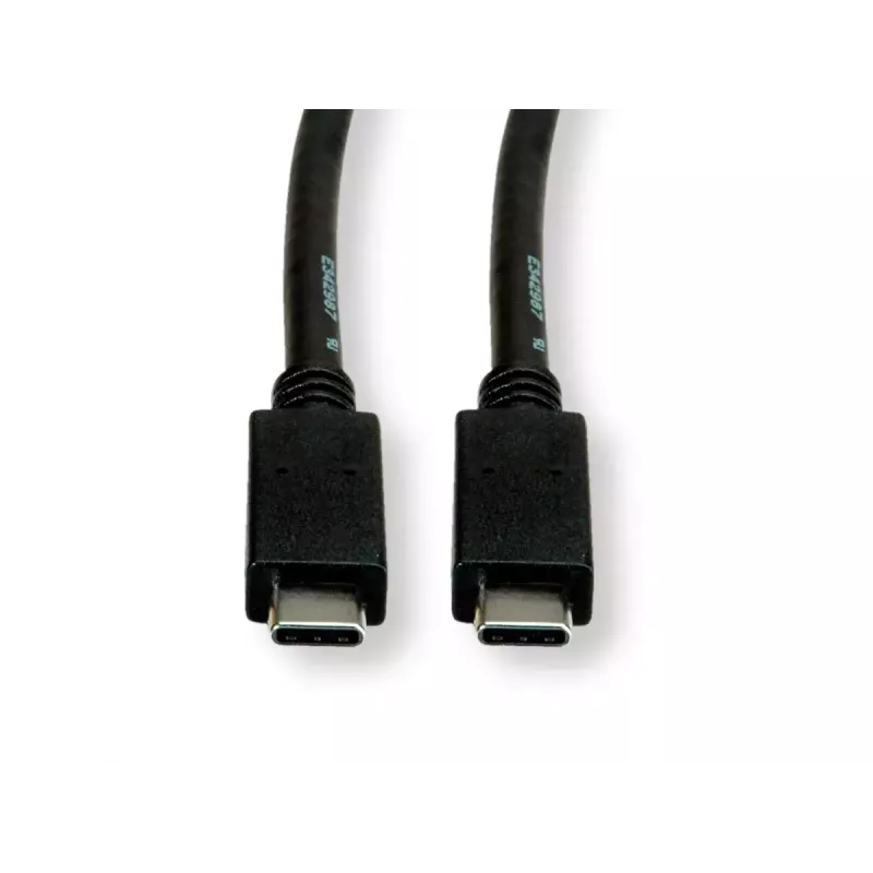USB Kabel ROLINE Grün 11.44.9056 USB 3.2 Gen 2 1m USB C Schwarz