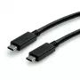 USB Kabel ROLINE Grün 11.44.9056 USB 3.2 Gen 2 1m USB C Schwarz