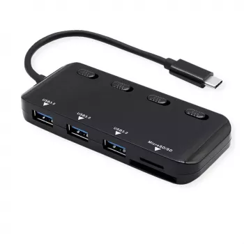 Laptop Dock ROLINE 14.02.5059 USB 3.2 Gen 1 Type-C Schwarz