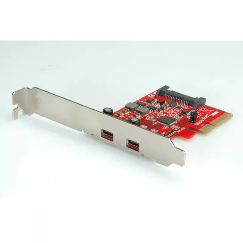 PCI-Express x4-Adapter ROLINE 2x Ports Typ C USB3.1