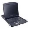 Rack-Konsole VALUE 26.99.0131 19 Zoll (48,3 cm) 1366x768 250 cd/m² Deutsche Tastatur Schwarz 1HE