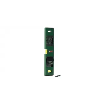 Bosch 2607017070 Schraubendreher-Bit-Set mit Wasserwaage, 17 Stk.