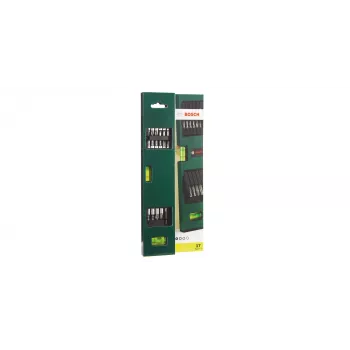 Bosch 2607017070 Schraubendreher-Bit-Set mit Wasserwaage, 17 Stk.