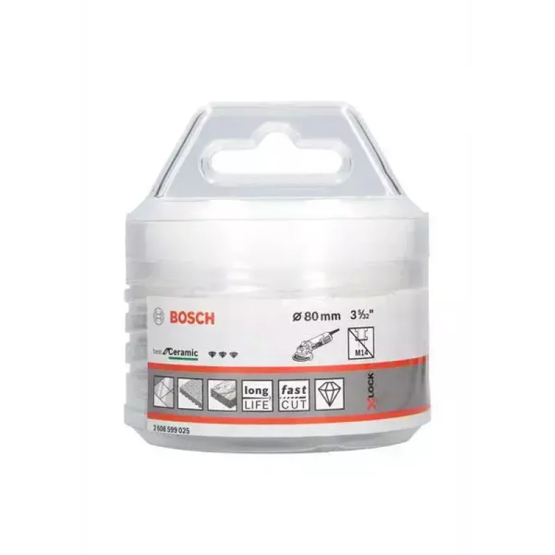 Bosch X-LOCK DRYspeed Diamant-Trockenbohrer für Keramik, 80 mm