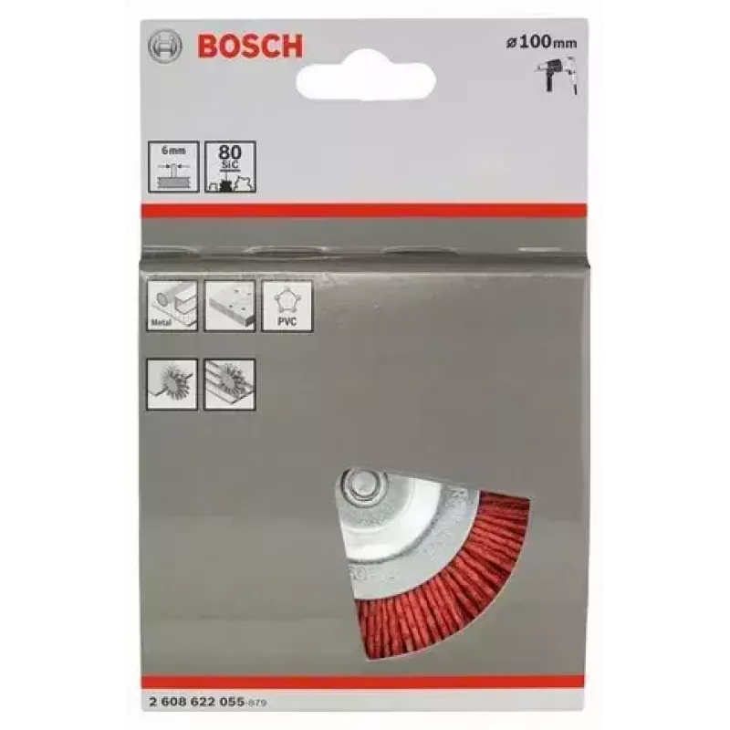 Bosch 2 608 622 055 Tellerbürste, Nylon mit Korund, 100 mm