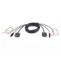 ATEN DVI-D Dual Link USB KVM-Kabel 1,8 m Schwarz