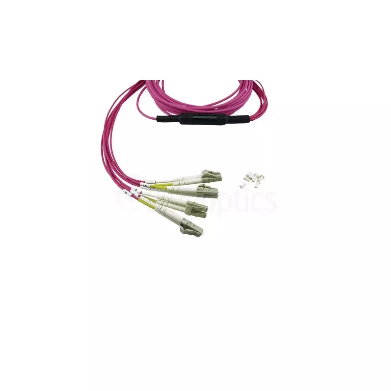 BlueOptics 3HE13896AA-5-BO MPO auf 4x LC Duplex Breakout-Patchkabel, OM4 50/125 µm, LC/UPC, 5 m
