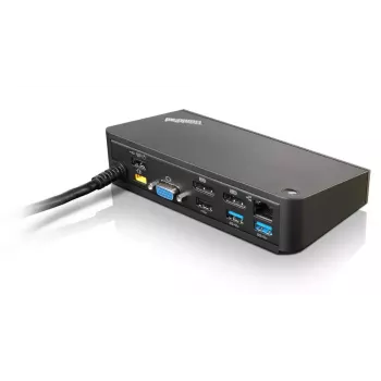 Lenovo Kabelgebunden USB 3.2 Gen 1 Typ-A Schwarz 40A40090EU Ethernet 1000 Mbit/s