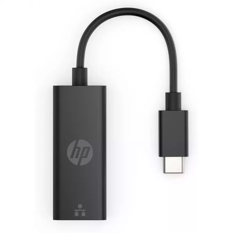 HP USB-C auf RJ45 Adapter G2 USB Typ-C RJ-45 Schwarz