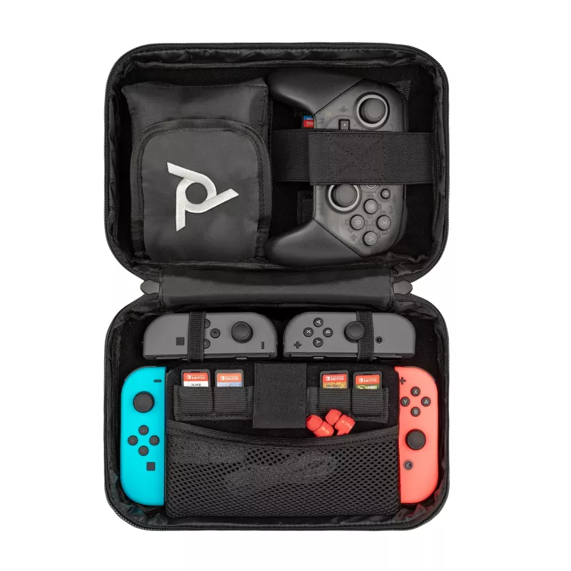 PDP Commuter Case - Elite Edition, Hülle, Nintendo, Schwarz, Grau, Nintendo Switch, Nintendo Switch Lite, Nintendo Switch OLED, Fallfest, Kratzfest, Reißverschluss