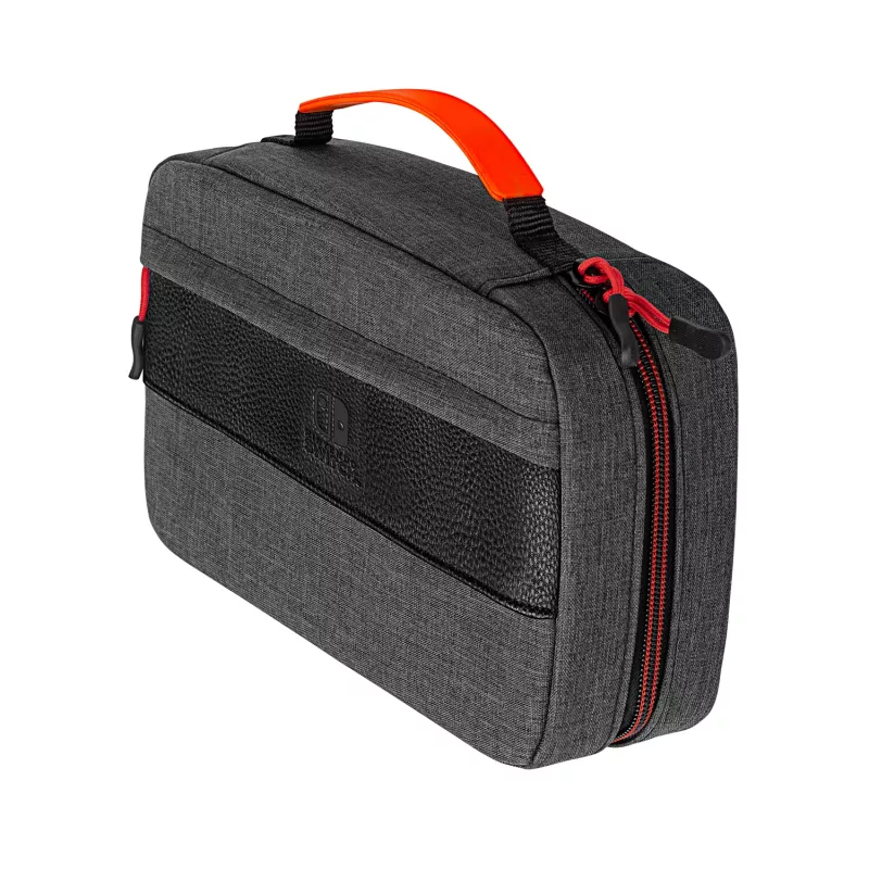 PDP Commuter Case - Elite Edition, Hülle, Nintendo, Schwarz, Grau, Nintendo Switch, Nintendo Switch Lite, Nintendo Switch OLED, Fallfest, Kratzfest, Reißverschluss