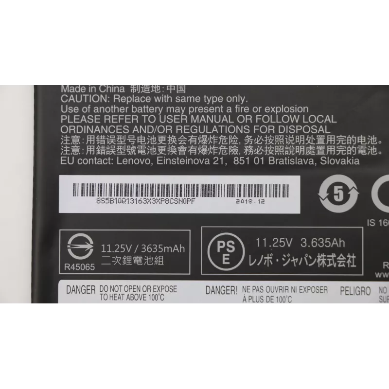 Lenovo 5B10Q13163 Chromebook Laptop-Akku L17M3PB0, 11,25 V, 42 Wh, 3 Zellen