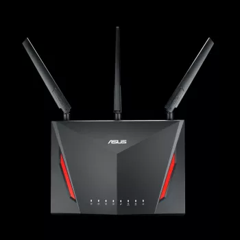 Tisch-WLAN-Router ASUS RT-AC2900, Dualband 2,4/5 GHz, Wi‑Fi 5 (802.11ac), 2917 Mbit/s, Gigabit-Ethernet, 4 LAN-Ports, USB, 4 Antennen