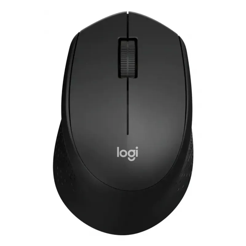 Logitech M330 SILENT PLUS — Funkmaus, rechtshändig, 1000 DPI, 3 Tasten, Scrollrad, schwarz, batteriebetrieben