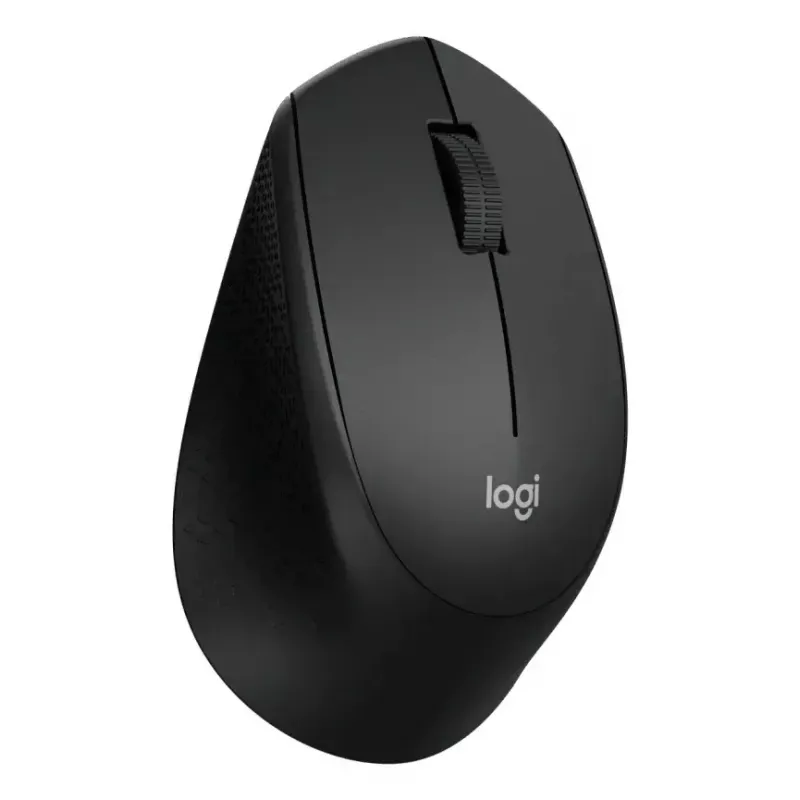 Logitech M330 SILENT PLUS — Funkmaus, rechtshändig, 1000 DPI, 3 Tasten, Scrollrad, schwarz, batteriebetrieben