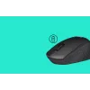 Logitech M330 SILENT PLUS — Funkmaus, rechtshändig, 1000 DPI, 3 Tasten, Scrollrad, schwarz, batteriebetrieben