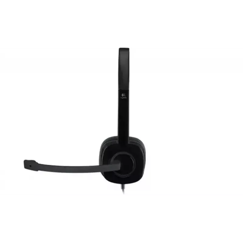 Logitech H151 Stereo-Headset mit geräuschunterdrückendem Mikrofon, kabelgebunden, schwarz