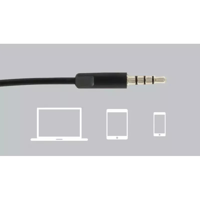 Logitech H151 Stereo-Headset mit geräuschunterdrückendem Mikrofon, kabelgebunden, schwarz
