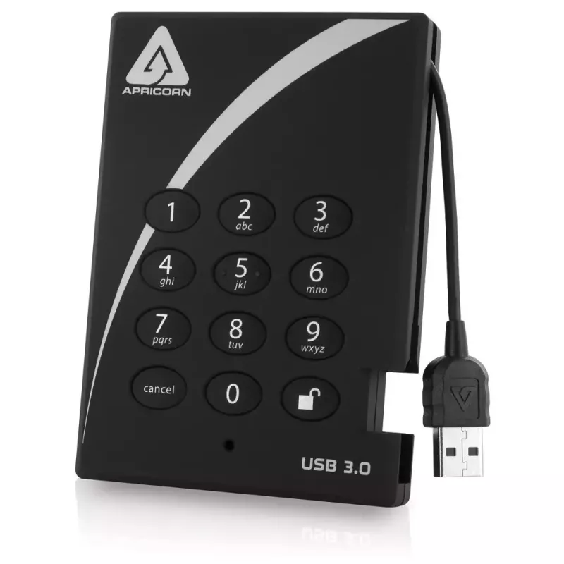 Externe Festplatte Apricorn 1TB USB 3.2 A25-3PL256-1000