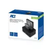ACT AC1504 Dual-HDD-Docking-Station, USB 3.2 Gen 1, Schwarz