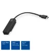 ACT AC1525 Kabeladapter USB-C auf SATA 7-polig + 15-polig, Schwarz