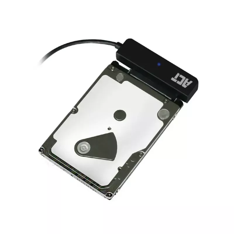 ACT AC1525 Kabeladapter USB-C auf SATA 7-polig + 15-polig, Schwarz