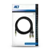ACT 5 Meter hochwertiges Audioverbindungskabel 1x 3,5 mm Klinkenstecker – 2x Cinch-Stecker