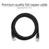 ACT Black 10,0 Meter U/UTP CAT6 Patchkabel mit RJ45-Steckern