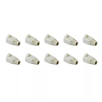 ACT UTP Kabeltüllen, RJ45, Kabeltülle, Grau, RJ45, 10 Stück