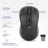 ACT AC5105 beidhändige kabellose Maus, schwarz