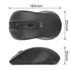 ACT AC5105 beidhändige kabellose Maus, schwarz