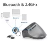ACT Kabellose ergonomische Maus mit Bluetooth und USB-C/USB-A