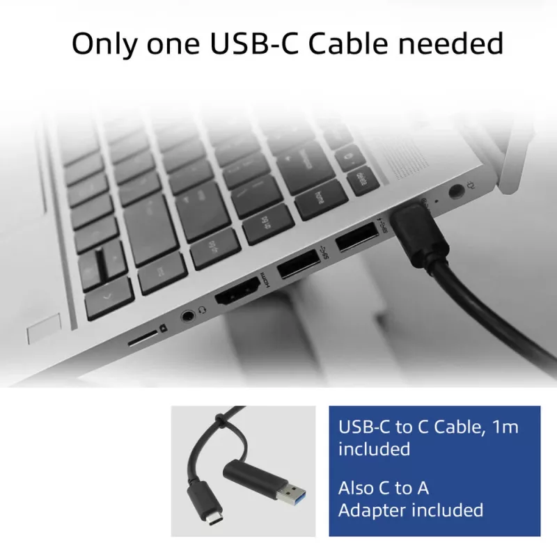 ACT USB-C Docking Station 4K, für 2 oder 3 HDMI/DisplayPort-Monitore, DisplayLink