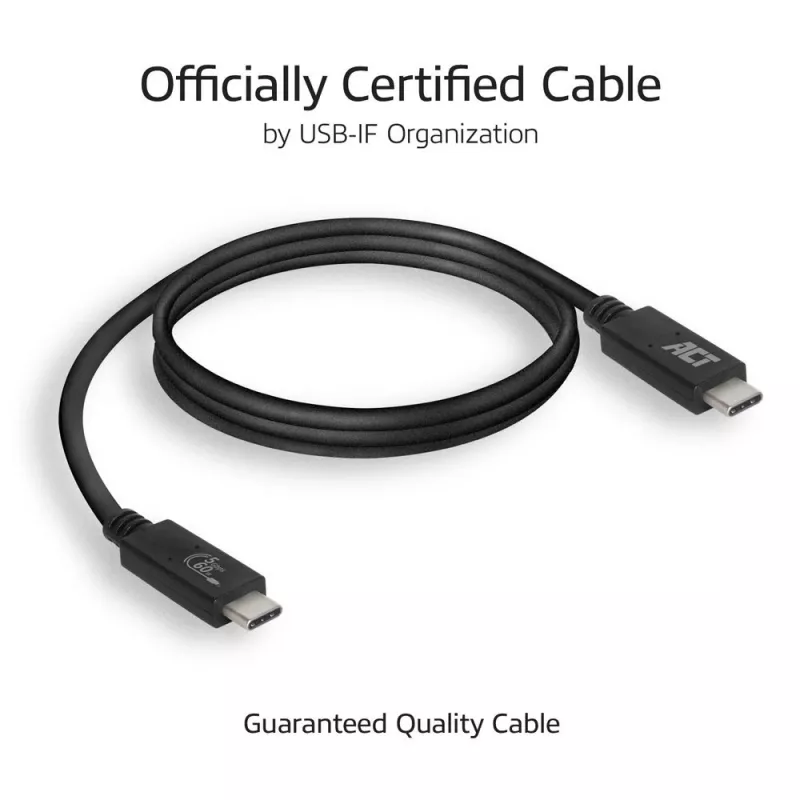 ACT USB 3.0 Kabel USB-C USB-IF zertifiziert 1 Meter 5 Gbit/s
