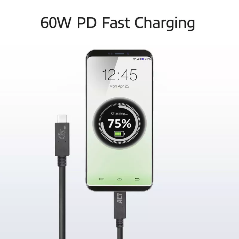ACT USB 3.0 Kabel USB-C USB-IF zertifiziert 2 Meter 5 Gbit/s