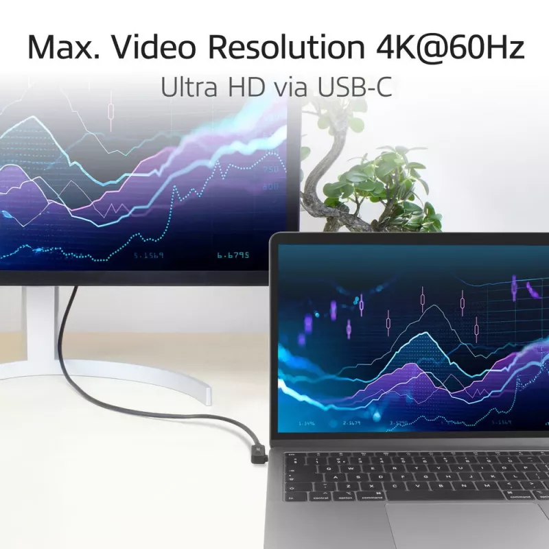 ACT USB 3.0 Winkelkabel USB-C 2 Meter 5 Gbit/s Schwarz