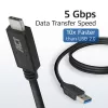 ACT USB 3.0-Kabel USB-A auf USB-C 1 Meter 5 Gbit/s Schwarz