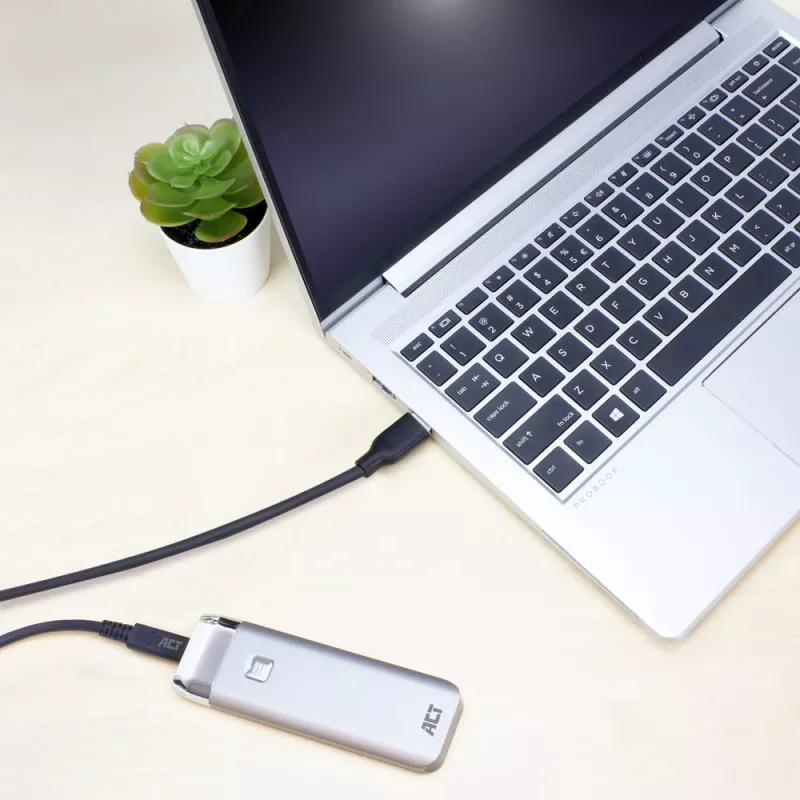 ACT USB 3.0 Kabel USB-A auf USB-C 2 Meter 5 Gbit/s Schwarz