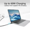 ACT USB 3.0 10Gbps 60W USB Type-C-Kabel 0,5 m Schwarz