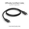 ACT USB4® 40Gbps 240W USB Type-C® Kabel, USB-IF zertifiziert, 0,8 Meter