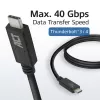 ACT USB4® 40Gbps 240W USB Type-C® Kabel, USB-IF zertifiziert, 0,8 Meter