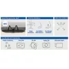 ACT AC8302 Dual-Monitor-Tischhalterung, bis 32 Zoll, Klemme/Durchschraubbefestigung, Schwarz
