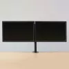ACT AC8302 Dual-Monitor-Tischhalterung, bis 32 Zoll, Klemme/Durchschraubbefestigung, Schwarz