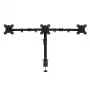 ACT AC8303 Triple-Monitor-Tischhalterung, bis 27 Zoll, Klemme/Durchschraubbefestigung, Schwarz