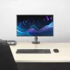 ACT AC8335 Einzelmonitor-Tischhalterung bis 32 Zoll, Klemme/Bolzen, Silber