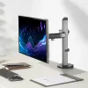 ACT AC8335 Einzelmonitor-Tischhalterung bis 32 Zoll, Klemme/Bolzen, Silber