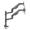 ACT AC8341 Einzelmonitorarm mit Laptophalterung Office Premium, Gasfeder, Stangenmontage