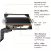 ACT AC8341 Einzelmonitorarm mit Laptophalterung Office Premium, Gasfeder, Stangenmontage